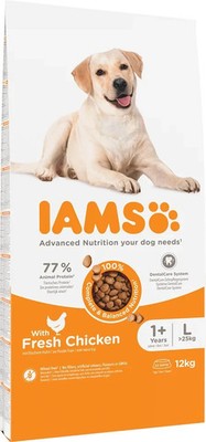 IAMS ProActive Health Adult Large Breed Chicken Trockenfutter für Hunde 12 kg