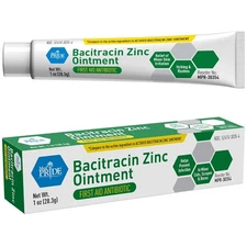 MED PRIDE Bacitracin with Zinc Ointment Antibiotic Bacitracinf, 1 Oz Tube