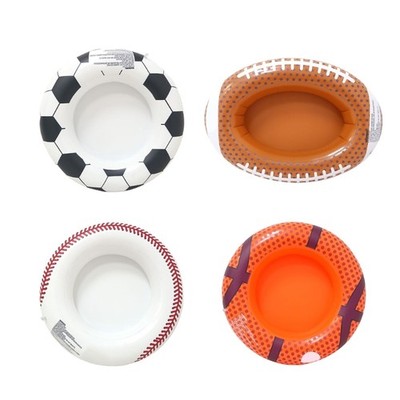 Floating Pool Party Beverage Holders Cute Football Baseball Basketball Shape