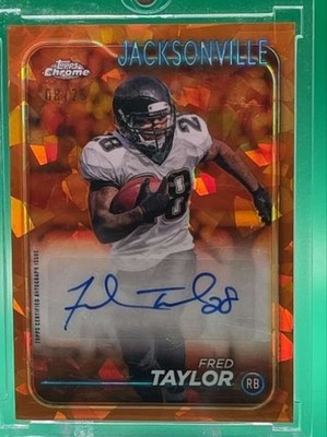 Topps Chrome Orange Refractor #bafta Fred Taylor Near Mint