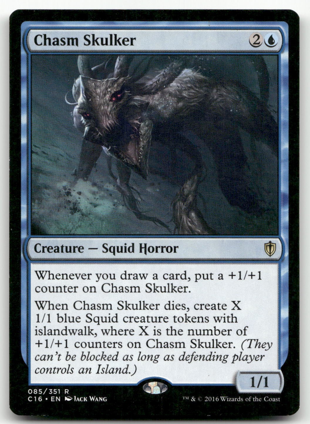 Chasm Skulker 85 Rare Commander 2016 Magic: The Gathering Moderately Played