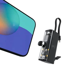 Small Portable Charger, 5000mAh Fast Charging Power Bank, Smart Display, LED ...