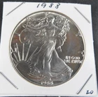1988  AMERICAN SILVER EAGLE  1  OZ.  PURE FINE SILVER BULLION COIN  999  BU-UNC