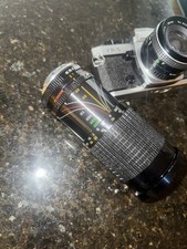 Serviced Ricoh KR-5 Super 35mm Camera W 28mm  35-200mm Lens. Tested. P11