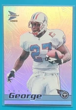 1999 Pacific Prism #143 Eddie George Houston Oilers Football Card 