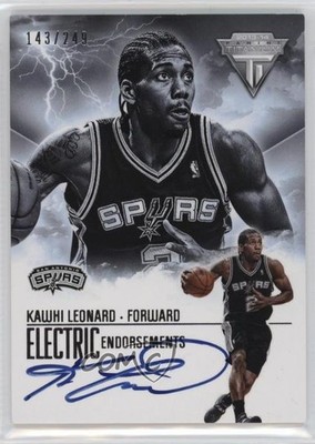 2013 Titanium Electric Endorsements Signatures /249 Kawhi Leonard #13 Auto 1e41