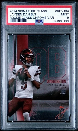 2024 Topps Signature Class Jayden Daniels #RCV-134 Rookie Chrome PSA 9