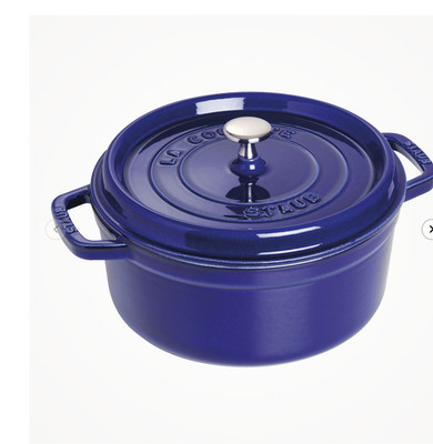 Staub Cast Iron 5.5-qt Round Cocotte-Factory Second