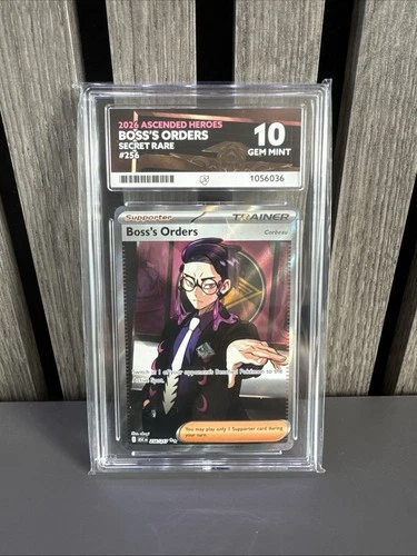 Pokemon TCG Boss's Orders SR #256 | Ascended Heroes | ACE 10 Gem Mint