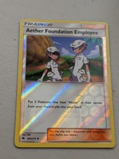 Aether Foundation Employee 168/214 Uncommon Lost Thunder Pokemon Reverse Holo LP