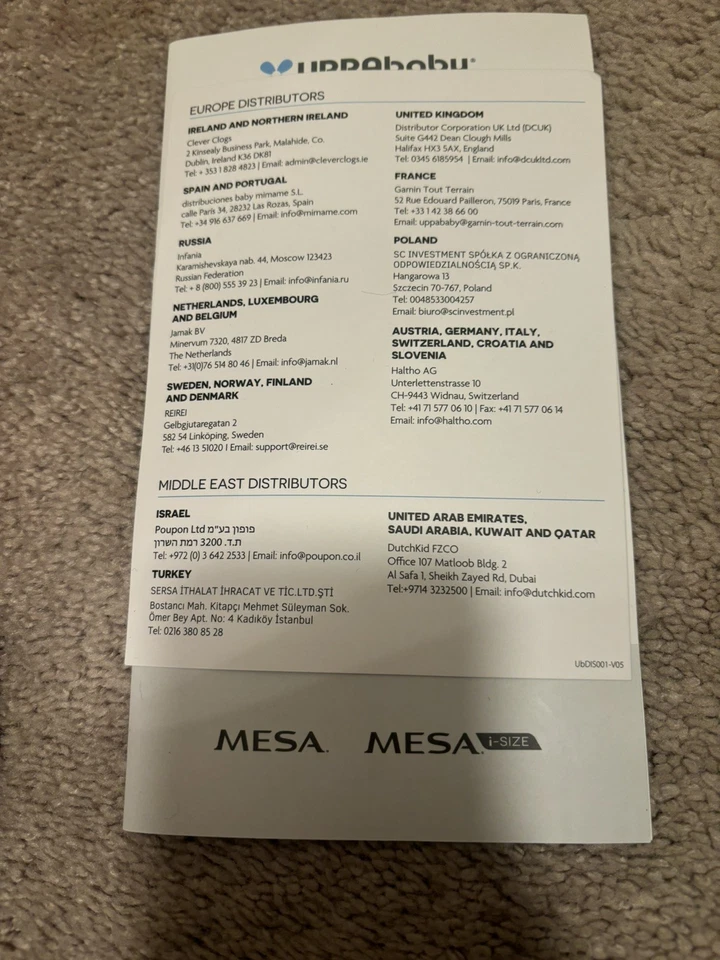 Cubierta porta asiento de coche Uppababy CozyGanoosh Aria Mesa negra Foto 3 de 4