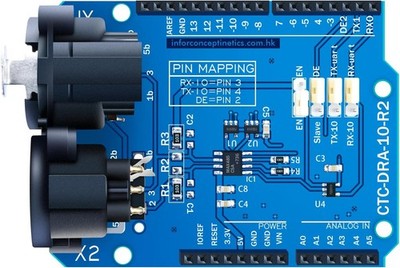 CQRobot DMX Shield MAX485-Chipsatz Kompatibel mit Arduino Board (RDM-fähig), 