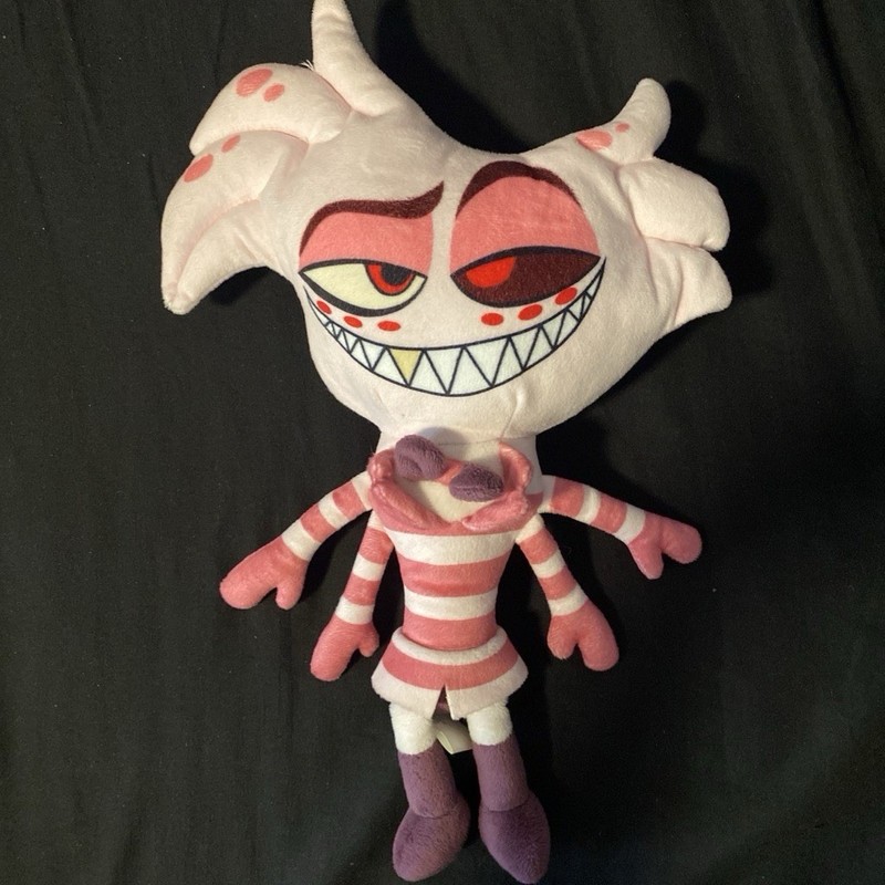 Shark Robot Angel Dust Plush Stuffed Toy, Animation, Pink/White/Purple