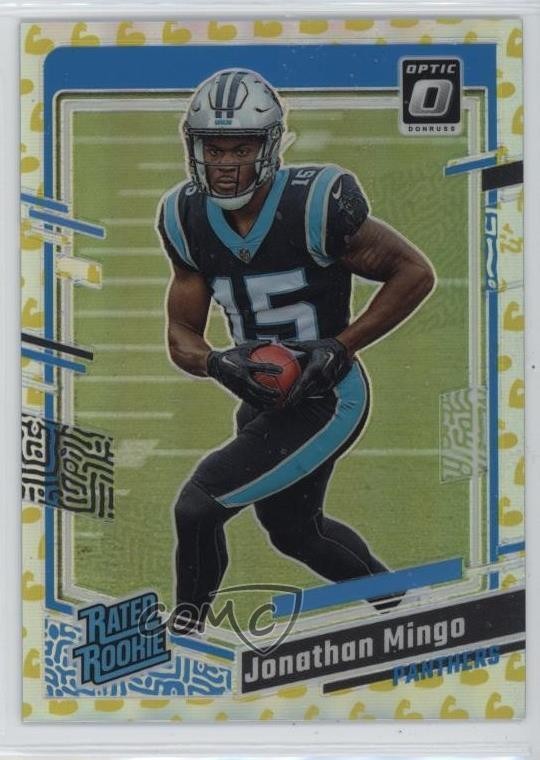 2023 Panini Donruss Optic Rated Rookie Flex Prizm 20/149 Jonathan Mingo #215 e6p