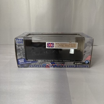 Solido Desert Rats Ambulance 4494/63 Liberation 50th Anniversary NIB Diecast