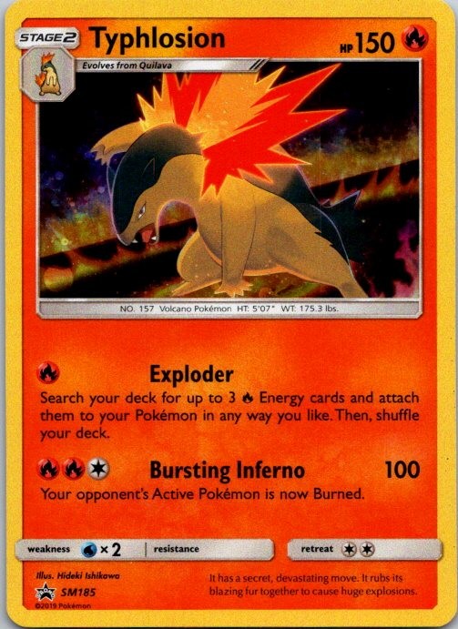 Typhlosion Holo Promo SM Promos SM185 NM