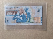 GOLF MEMORABILIA-JACK NICKLAUS LEGEND 3 x BRITISH OPEN CHAMPION SCOTTISH £5 NOTE
