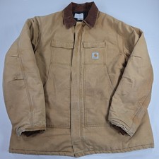 Vintage Carhartt Arctic Traditional Coat Mens 3XL Tall Tan Duck Canvas Jacket
