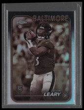 2025 Topps Chrome #248 Devin Leary Refractor Baltimore Ravens