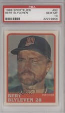 1988 Sportflics Bert Blyleven #92 PSA 10 GEM MT HOF j2k