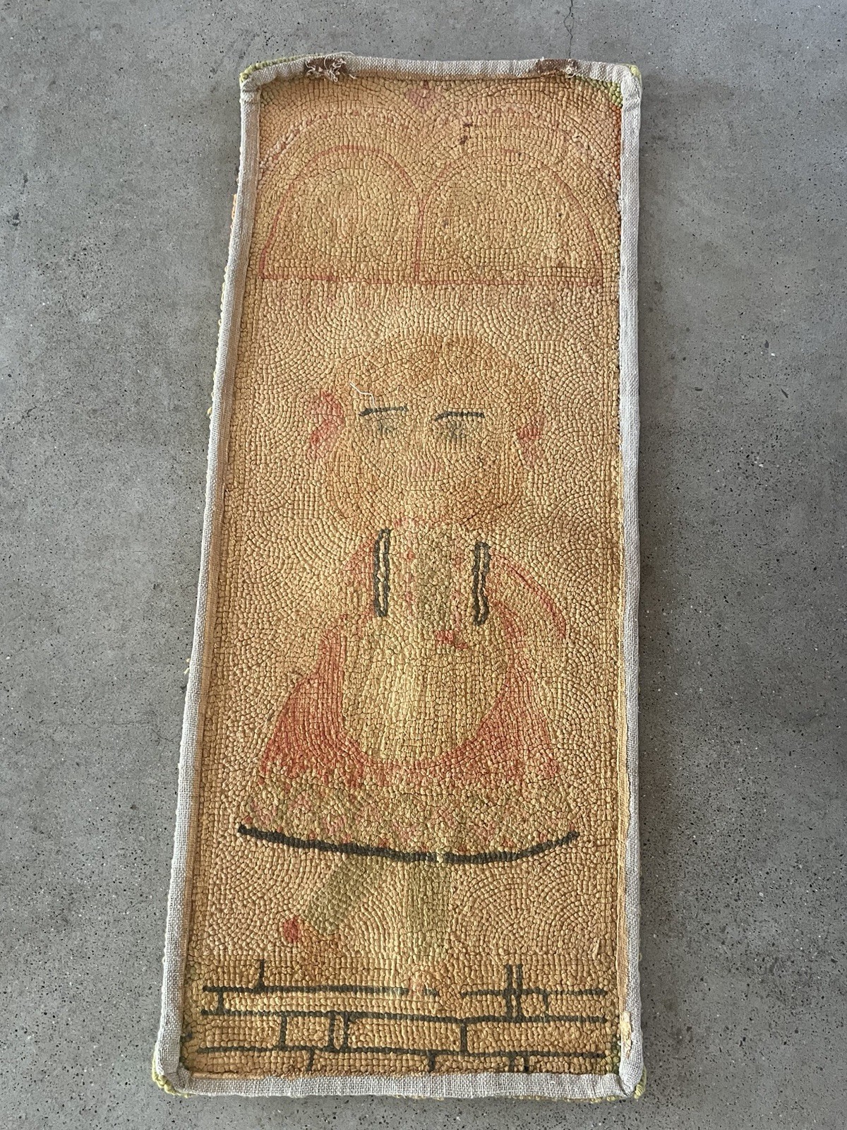 VINTAGE MID CENTURY MODERN EVELYN ACKERMAN ERA INDUSTRIES TAPESTRY WALL HANGING