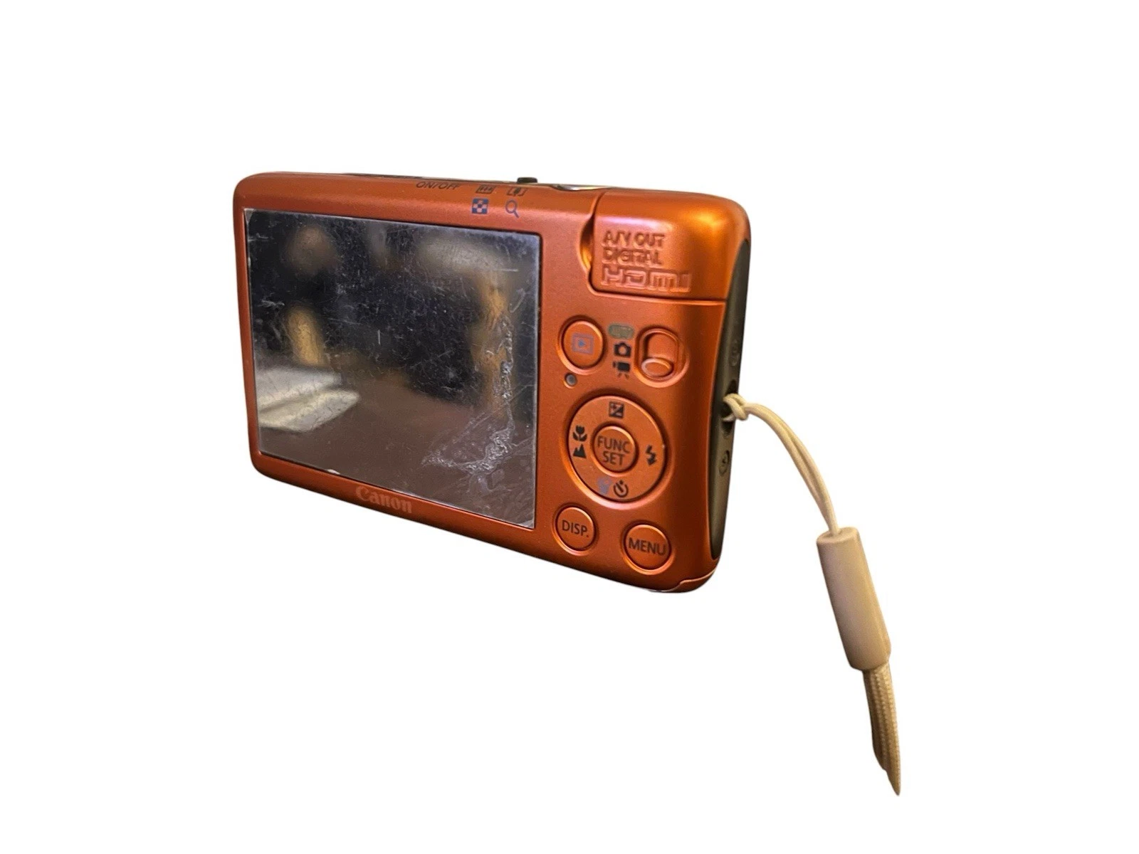 Canon IXY 400F PowerShot SD1400 IS Orange Digital Camera Tested Rare Y2K - product detail image 3