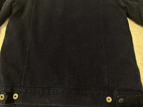 Flint and Tinder Sashiko Trucker Jacket Flannel Lined Large MIUSA Huckberry image 9
