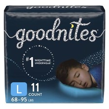 GOODNITES Youth Pants Large Boy Jumbo Pack Replaces Item 6941315 PK of 11