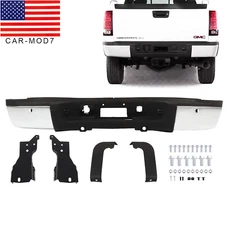 Rear Bumper For 2011-2014 Chevy Silverado/GMC Sierra 2500 3500 HD w/ Sensor Hole