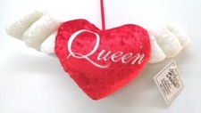 Winged Valentine Heart Ornament - QUEEN