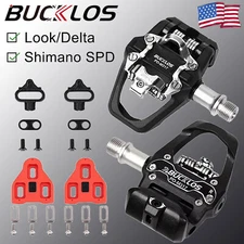 fit Shimano SPD/LOOK Delta System Dual Function Pedals MTB Road Bicycle Cleats