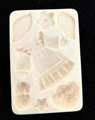 Vtg AMACO Angel Doll Push Mold  1997 Judi Maddigan  Polymer Clay Fimo Craft Art