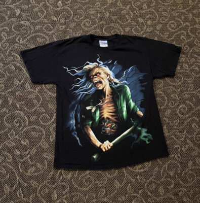 Men s Iron Maiden Rock T-Shirt 2010 Concert The Final Frontier Tour Size Medium