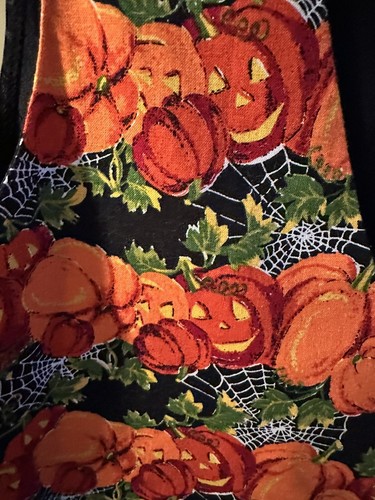 Vintage Basic Editions Women’s Halloween Vest Pumpkins Jack-o-Lantern Medium M - Picture 2 of 5