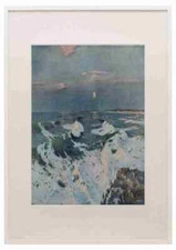 Olsson Julius 1864 1942 The Studio 1910 Between the Sunset and the Moon A3 A4 F