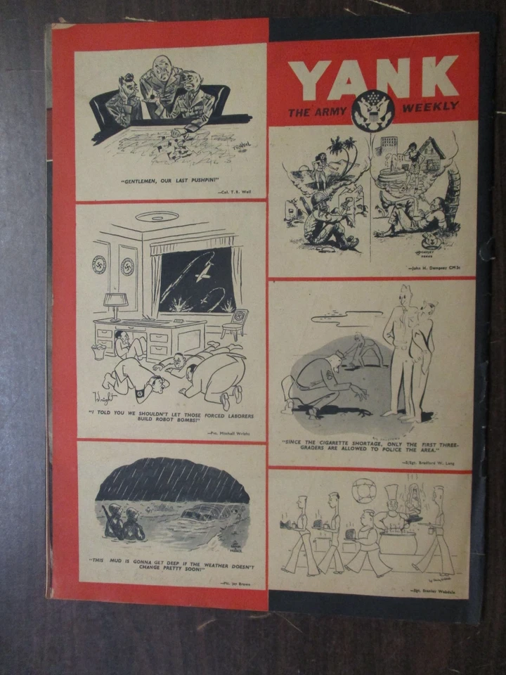 YANK ARMY MAGAZINE MARCH 4, 1945 NAZI YOKE SLAVE LABOR RUSSIAN GUARD JUNE HAVER - Image 2 of 2