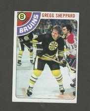1978-79 TOPPS GREGG SHEPPARD #18 BOSTON BRUINS