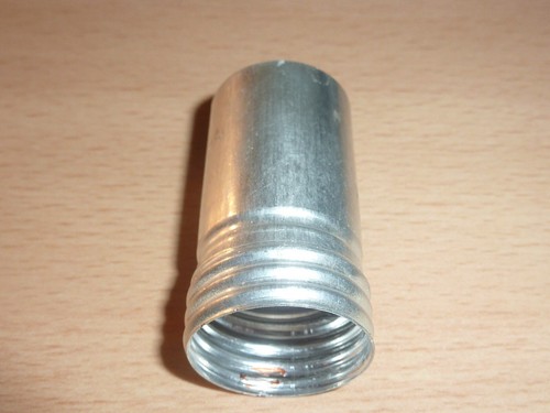 Alu-Abschirmbecher für Noval-Röhrenfassung, mit Schraubgewinde (48mm hoch) - Bild 2 von 3