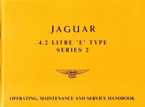 Jaguar 4.2 E-Type Serie 2 Handbuch, Taschenbuch von Brooklands Books Ltd., Niederlassung... - Bild 1 von 1