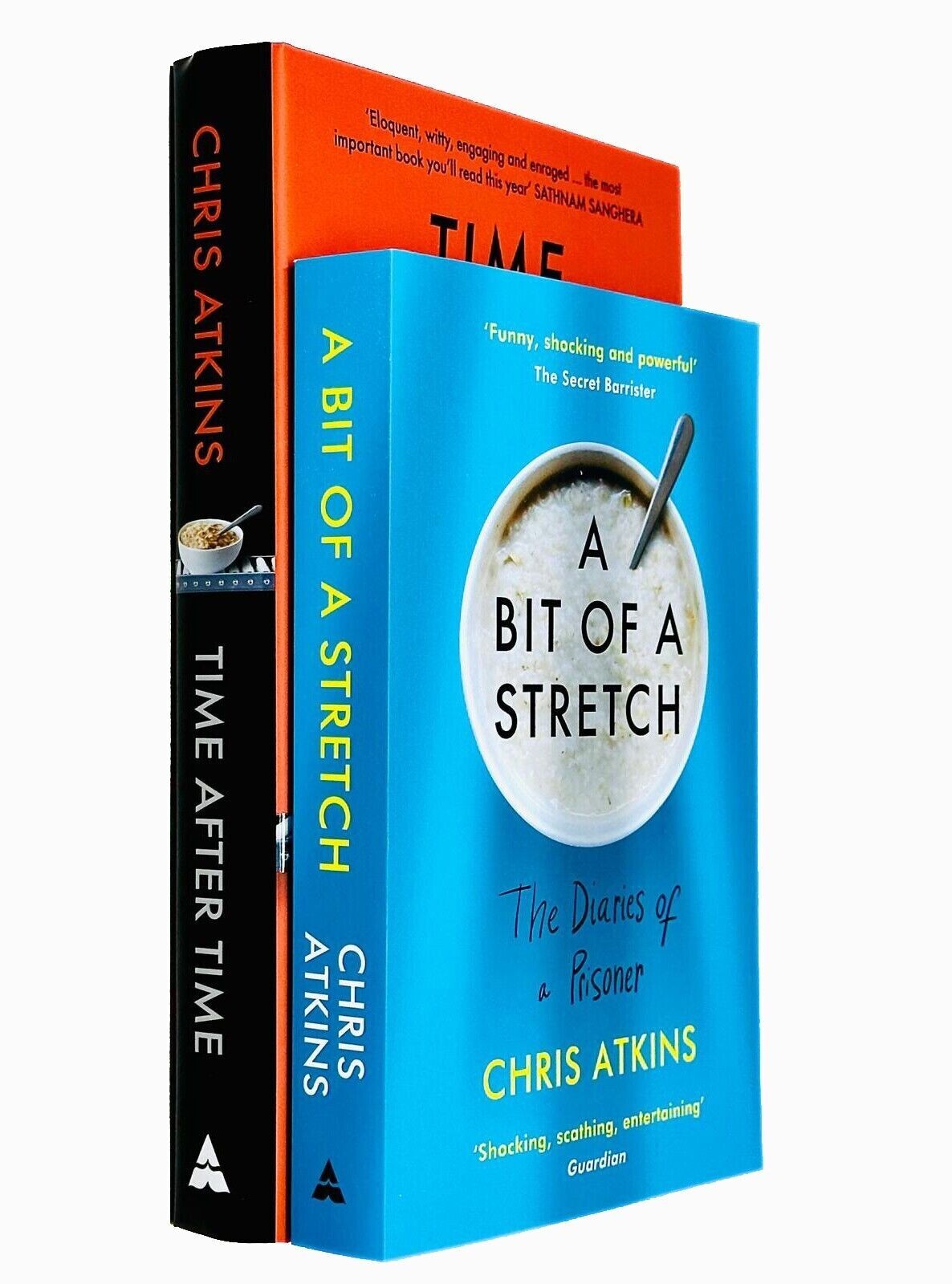 Chris Atkins Collection 2 Books Set Time After Time, A Bit of a Stretch