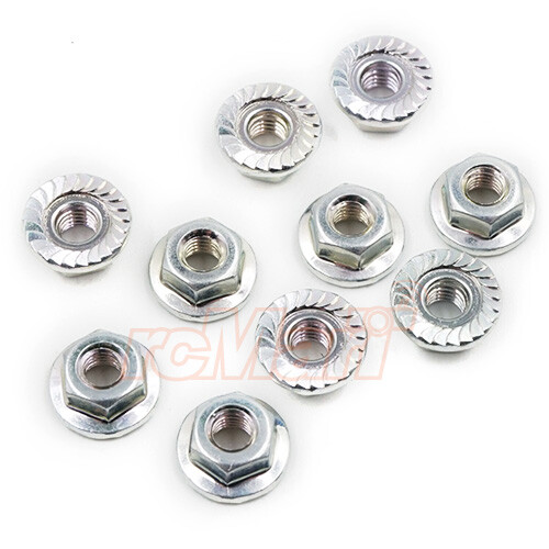 Tamiya 9805897/19805897 3mm Flange Nut 10 Pcs fits Trucks