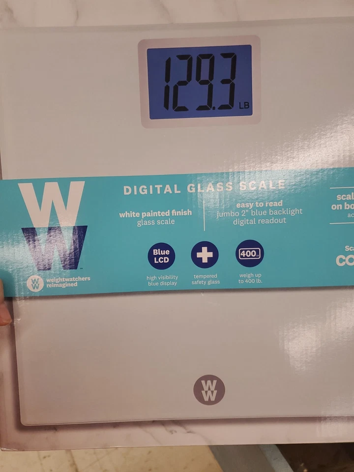 Weight Watchers Super Large High Visibility Blue LCD Display w Backlight A093 - Image 3 of 4