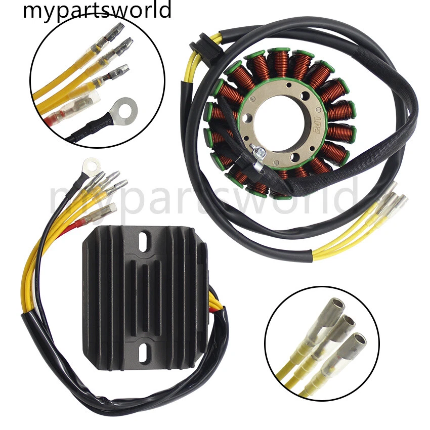 For Suzuki Stator Coil+Regulator Rectifier GS300L GS400X GS450G GS500E GS650E - Imagem 2 de 4