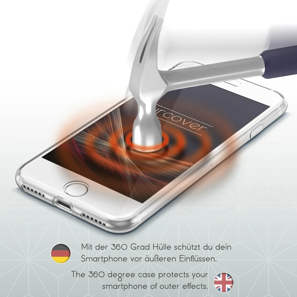 Urcover® Coque 360° Housse Intégrale Etui Smartphone Soft Case Apple LG - Photo 3/4