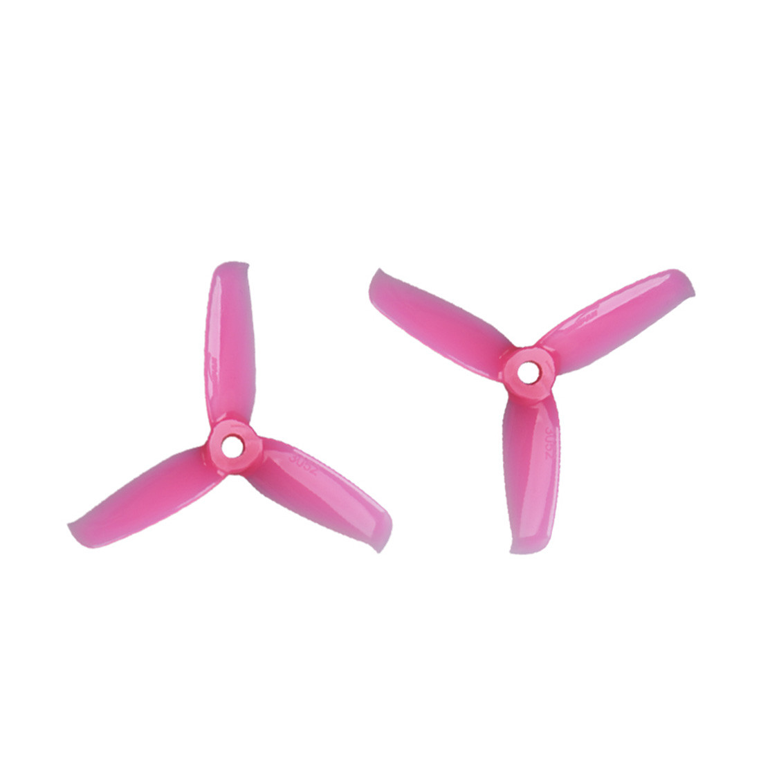 Gemfan 2 Paires Hélices 3052 3 Lames PC Pour Drones - Taille 3.0x5.2, Trou 5mm, Moteurs 1306-1806 (Noir)