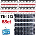 <!--F#f_0-->5 Set 12 Positions 600V 15A Dual Row Screw Terminal Block Terminal Barrier Strip<!--F/-->