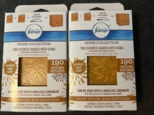 Febreze Home Collection Asian Woods Scented Shades with Stand Lot Of 2 Flameless
