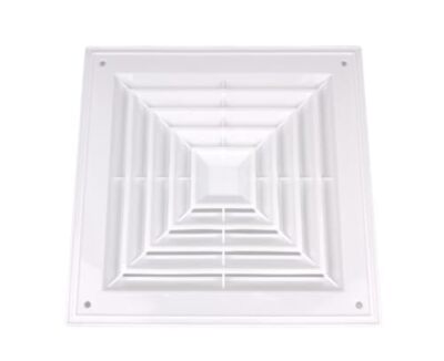 Return Air Flow Reinforced Plastic Fan Grille Sidewall and Ceiling Square Ret...