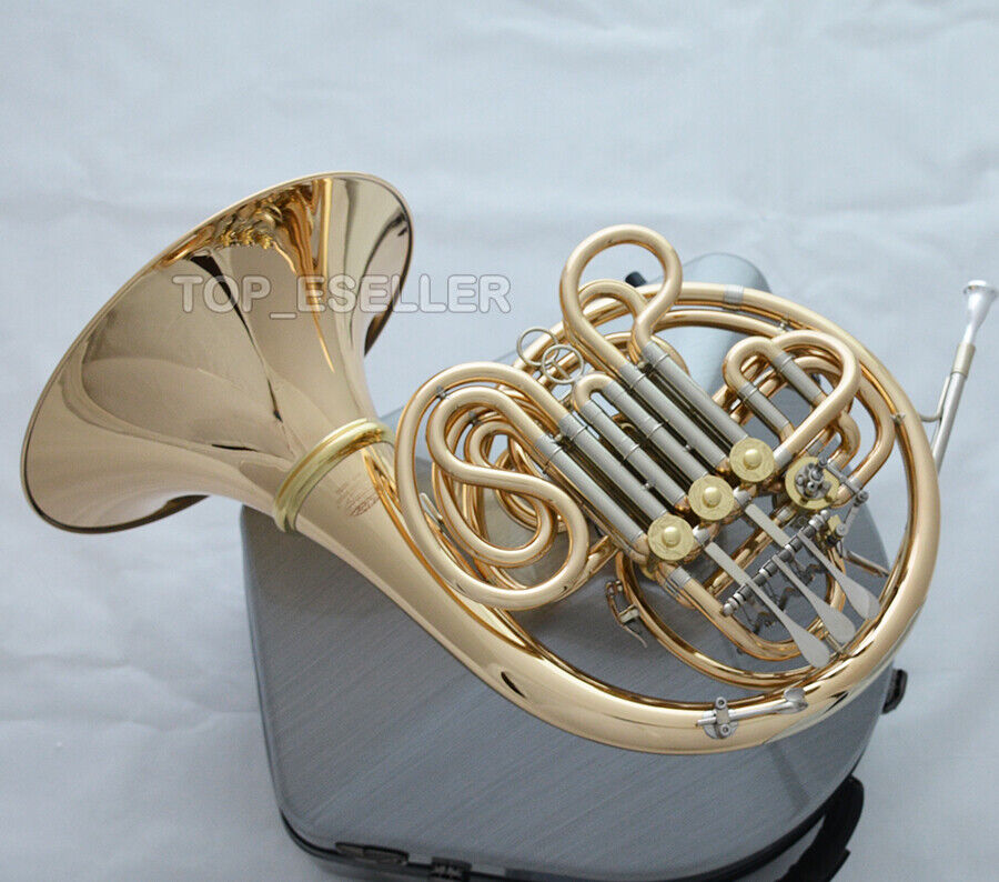 NEW WEIBSTER GOLD BRASS Double French Horn 103 Model Detached Be