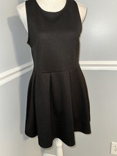 Connection 18 Dress Womens Size L Fit and Flare Stretch Sleeveless Crew Neck